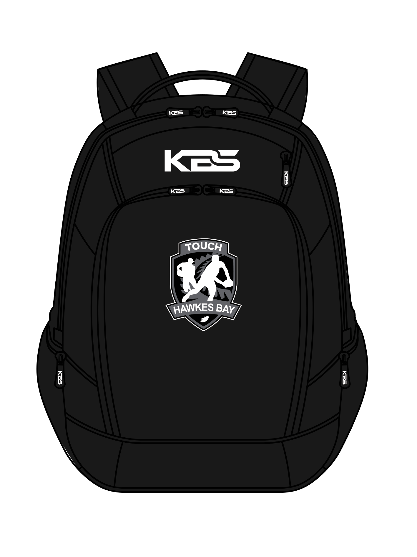 Touch Hawkes Bay - N-Line Backpack (Black)