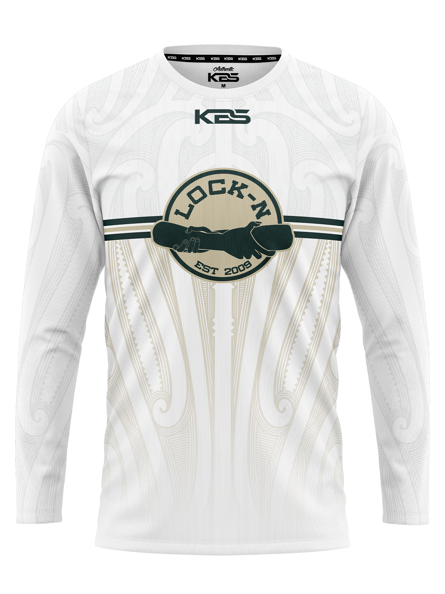 Lock-N Sublimated Long Sleeve (White)