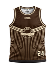Lock-N - Sublimated Basketball Singlet (Brown)