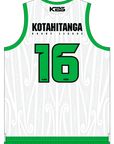 Kotahitanga Maori Rugby League - Sublimated Basketball Singlet - White