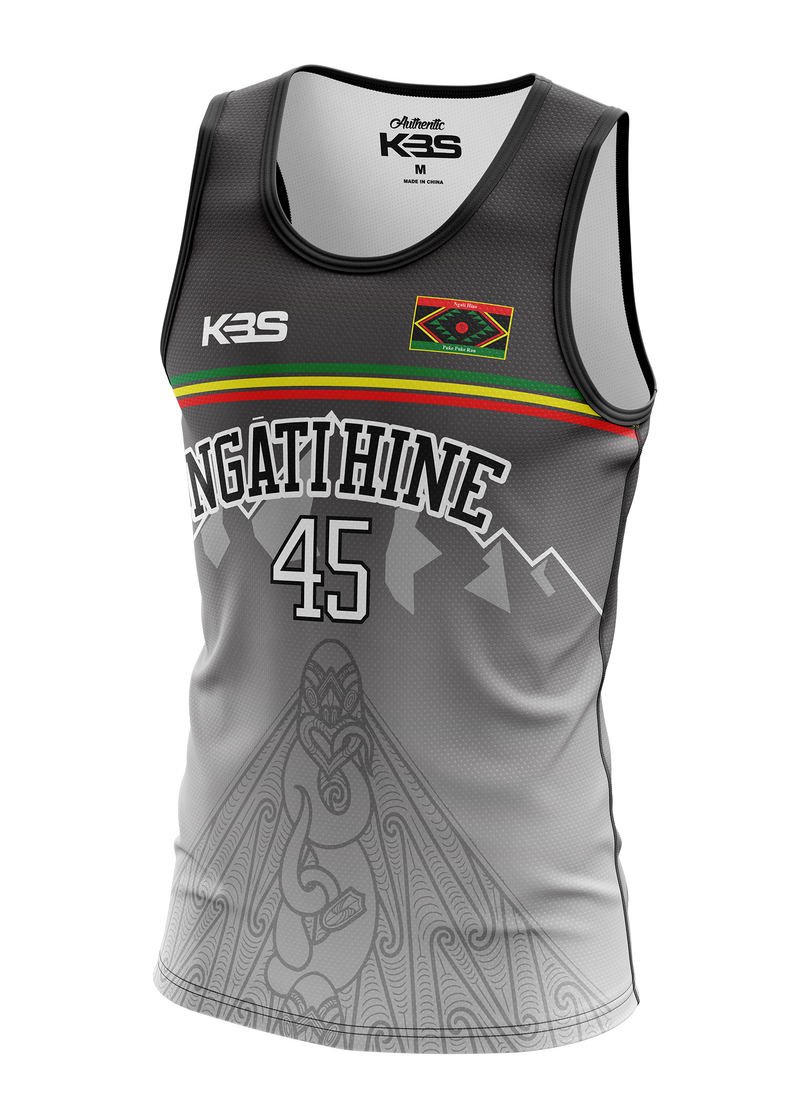 Ngati Hine Touch - Grey Replica On Field Singlet