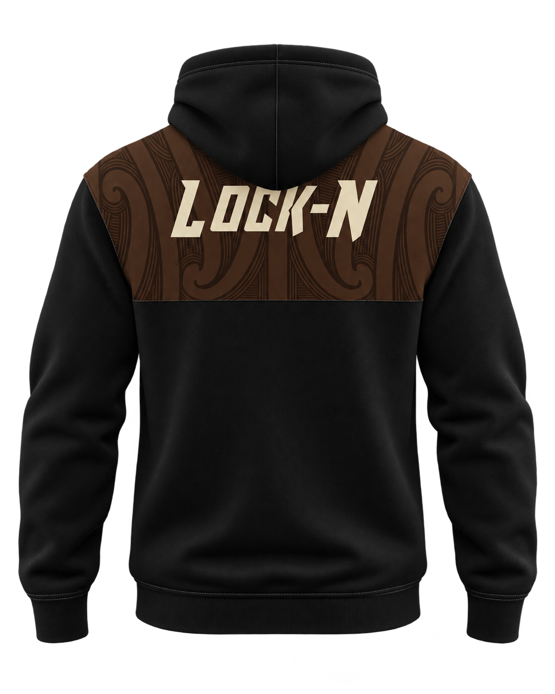 Lock-N Sublimated Hybrid Hoodie (Brown)