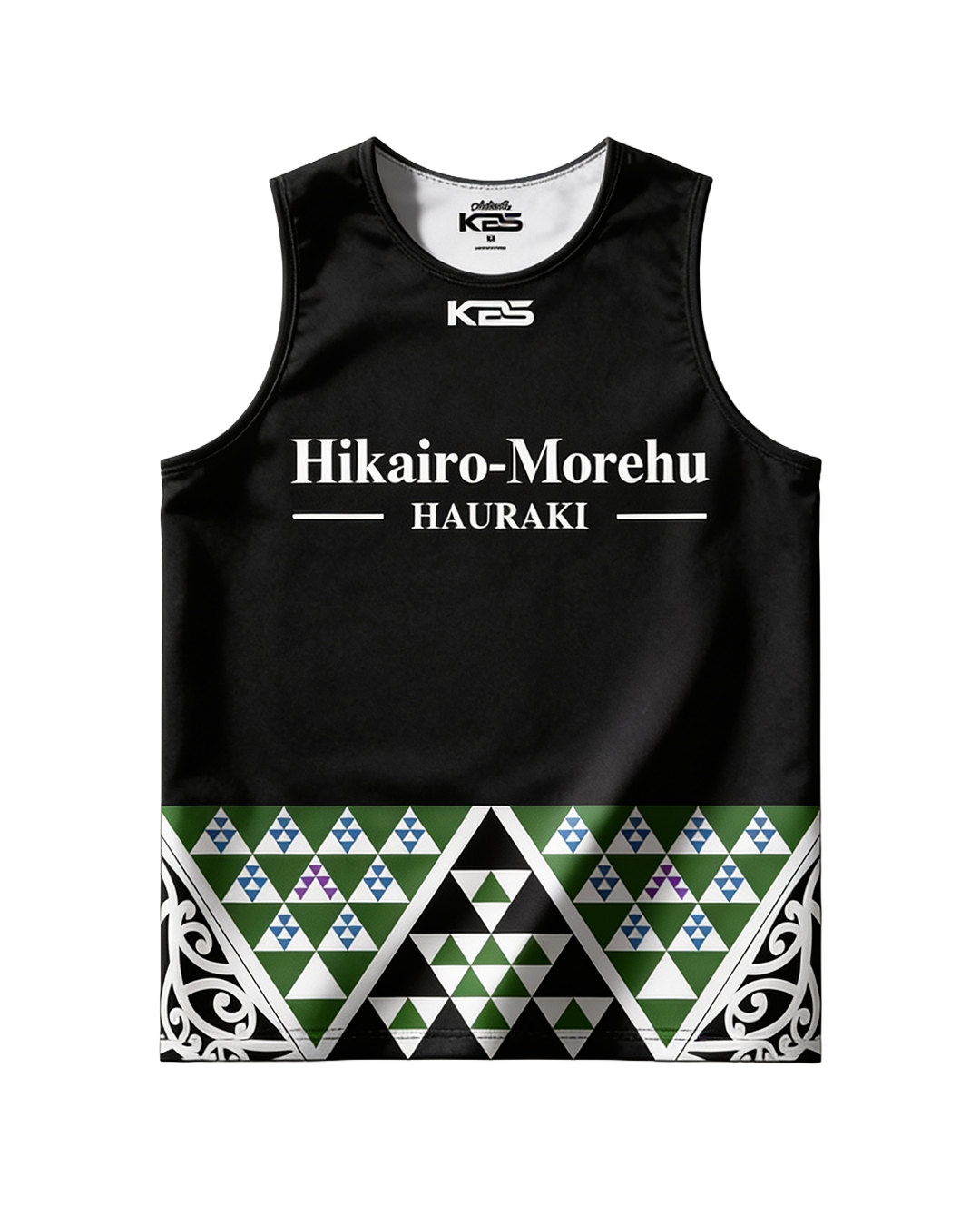 Hikairo-Morehu - Singlet (Black)