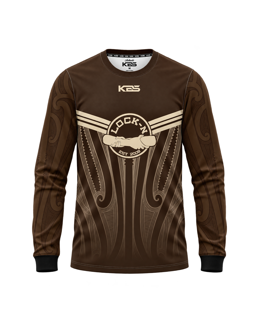 Lock-N Sublimated Long Sleeve (Brown)