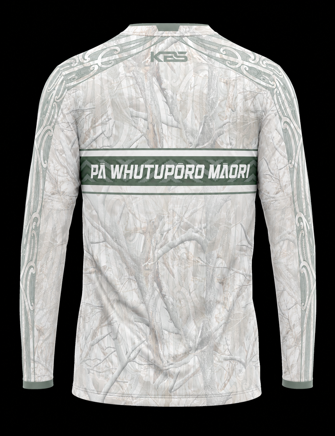 Māori Touch NZ Long Sleeve - White Bush Camo