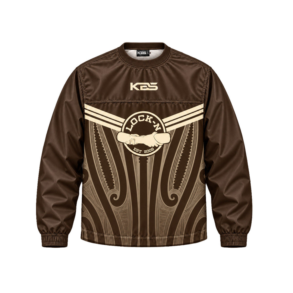 Lock-N Sublimated Training Jacket (Brown)