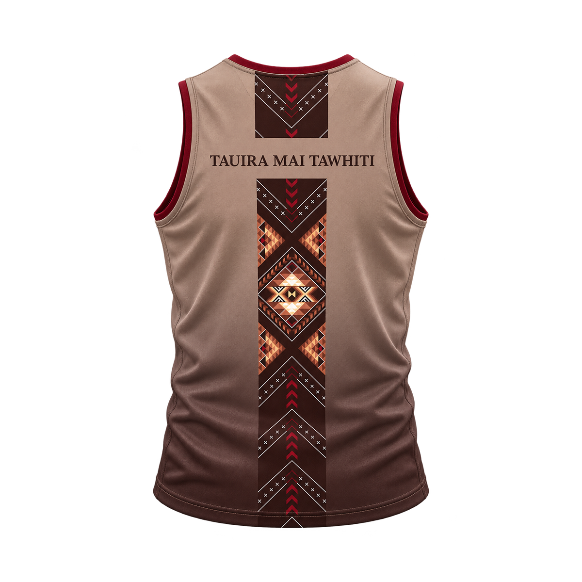 Tauira Mai Tawhiti - N-Line Singlet (Light Brown)