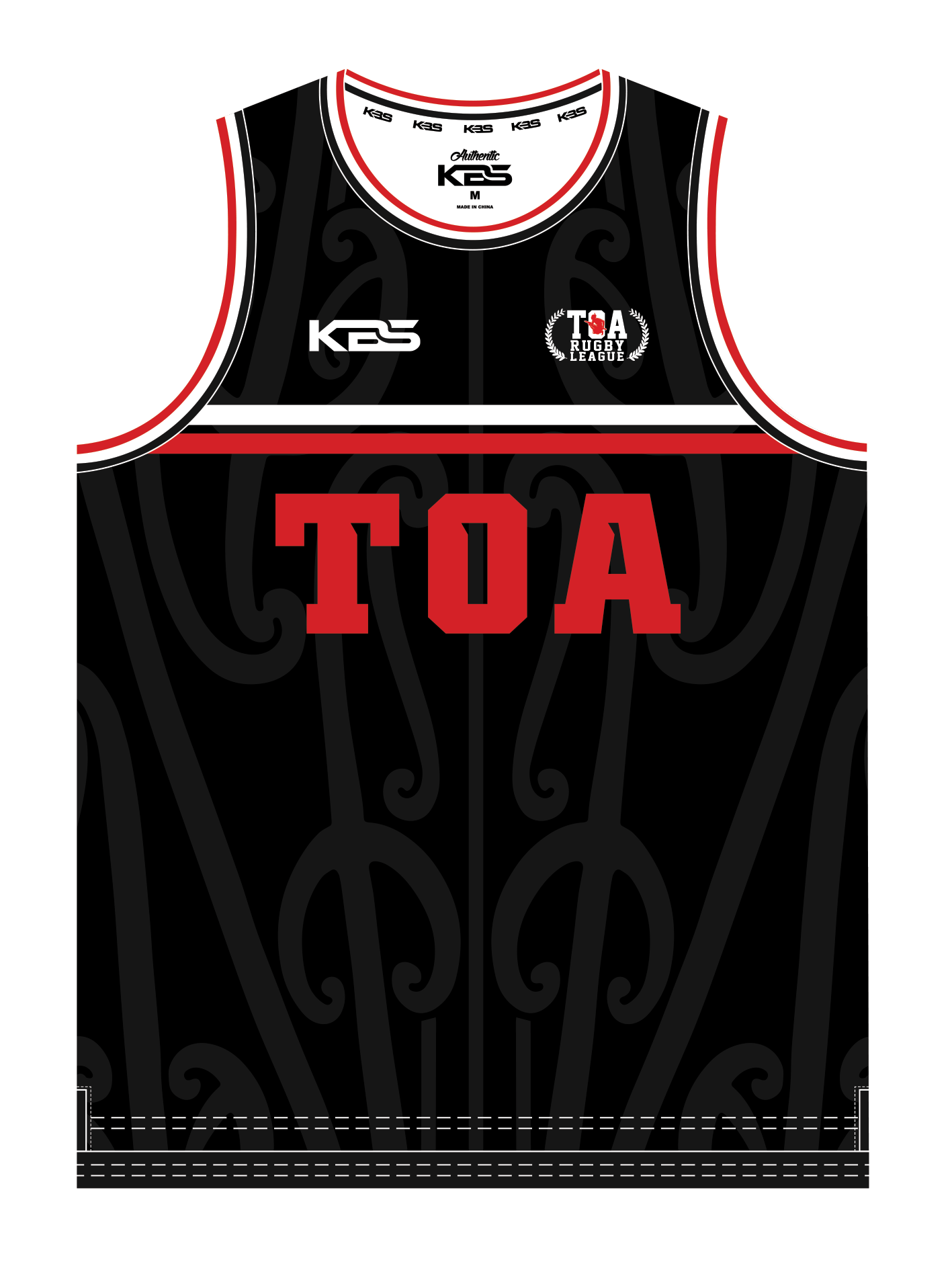 Toa Rugby League -  Basketball Singlet