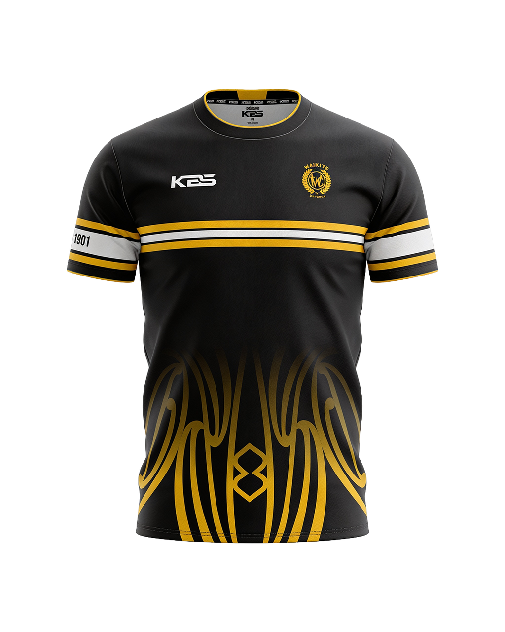 Waikite Rugby League - N-Line T-Shirt Black – KBS Sportswear & Apparel NZ