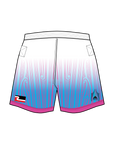 Natives Sports Performance - Tag Multi Purpose Shorts (White, Blue & Pink)