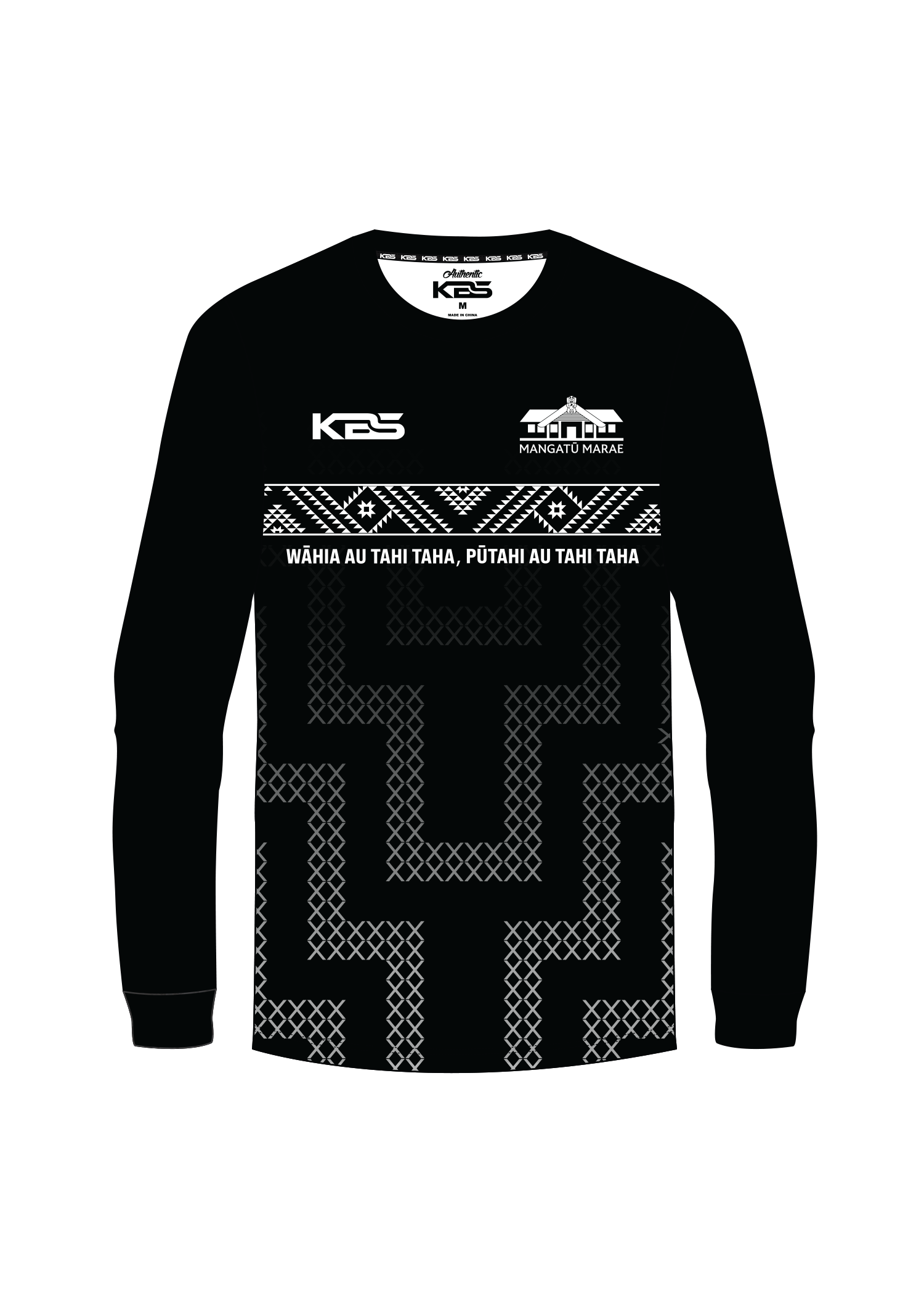Mangatū Marae - Long Sleeve (Black)
