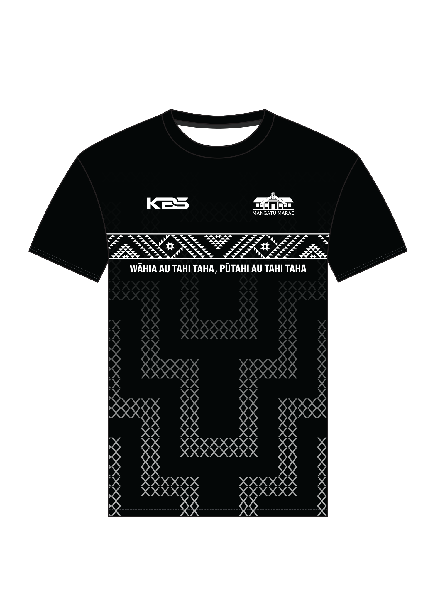 Mangatū Marae - T-Shirt (Black)