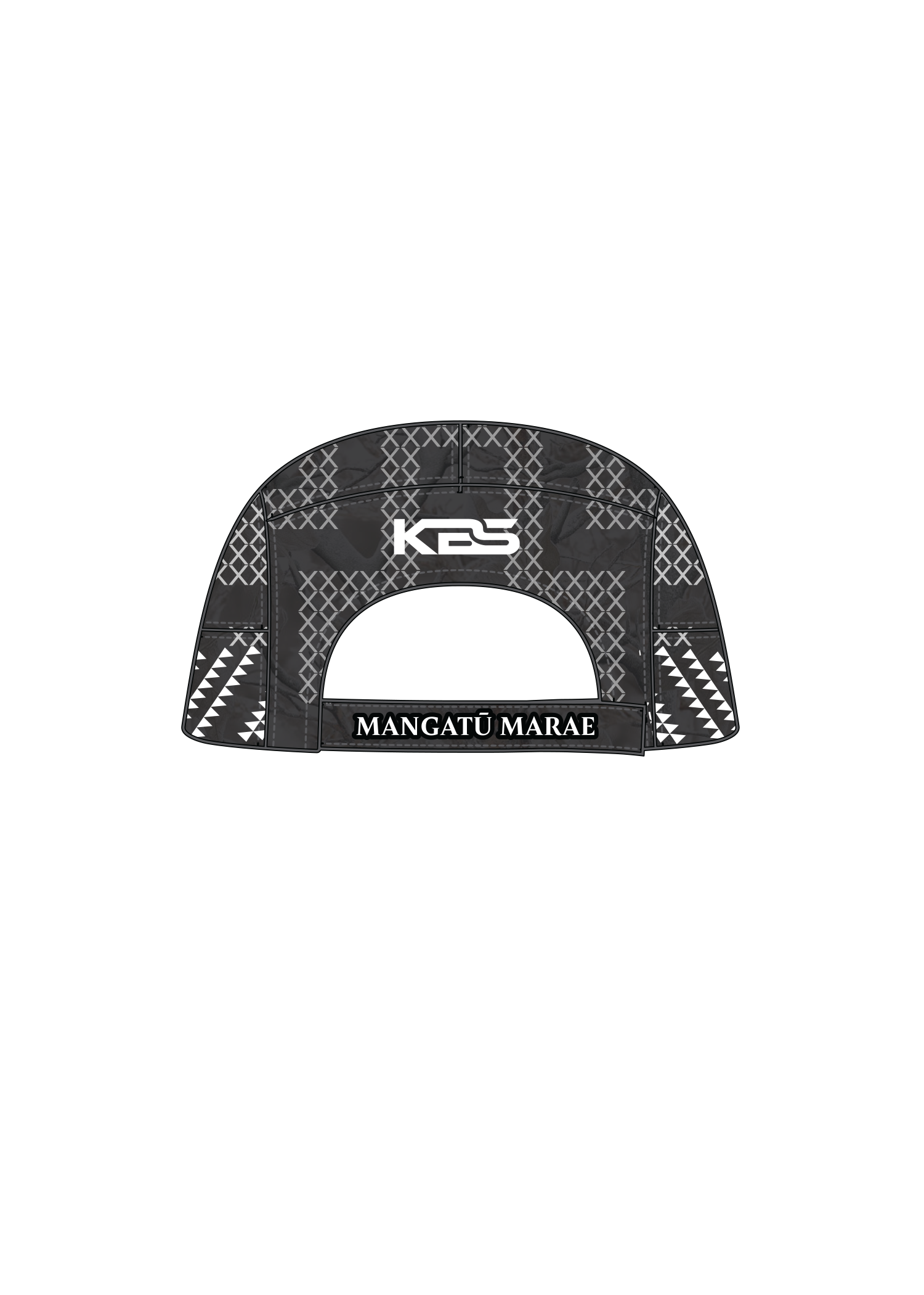 Mangatū - N-Line 8 Panel Cap (Grey)