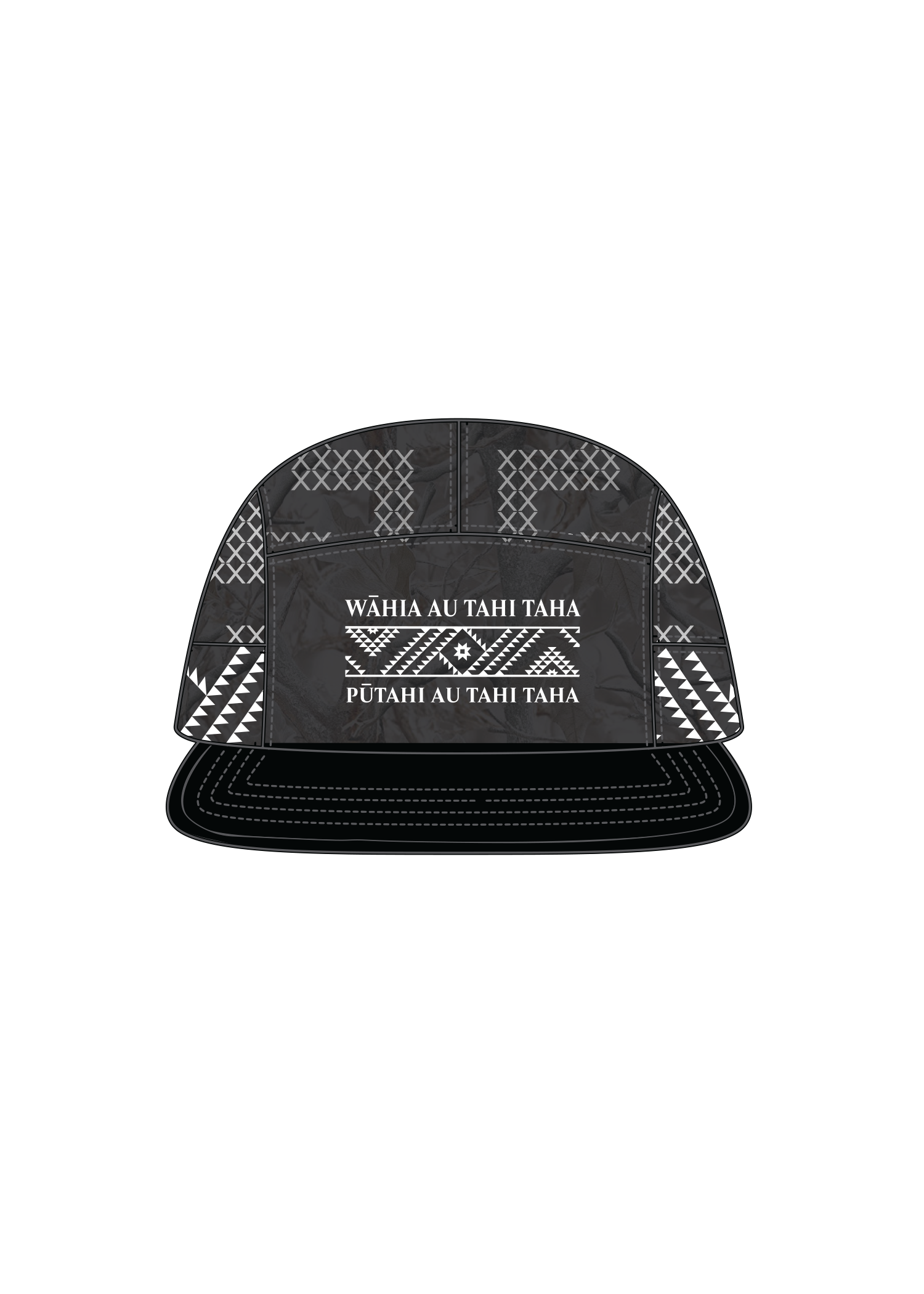 Mangatū - N-Line 8 Panel Cap (Grey)