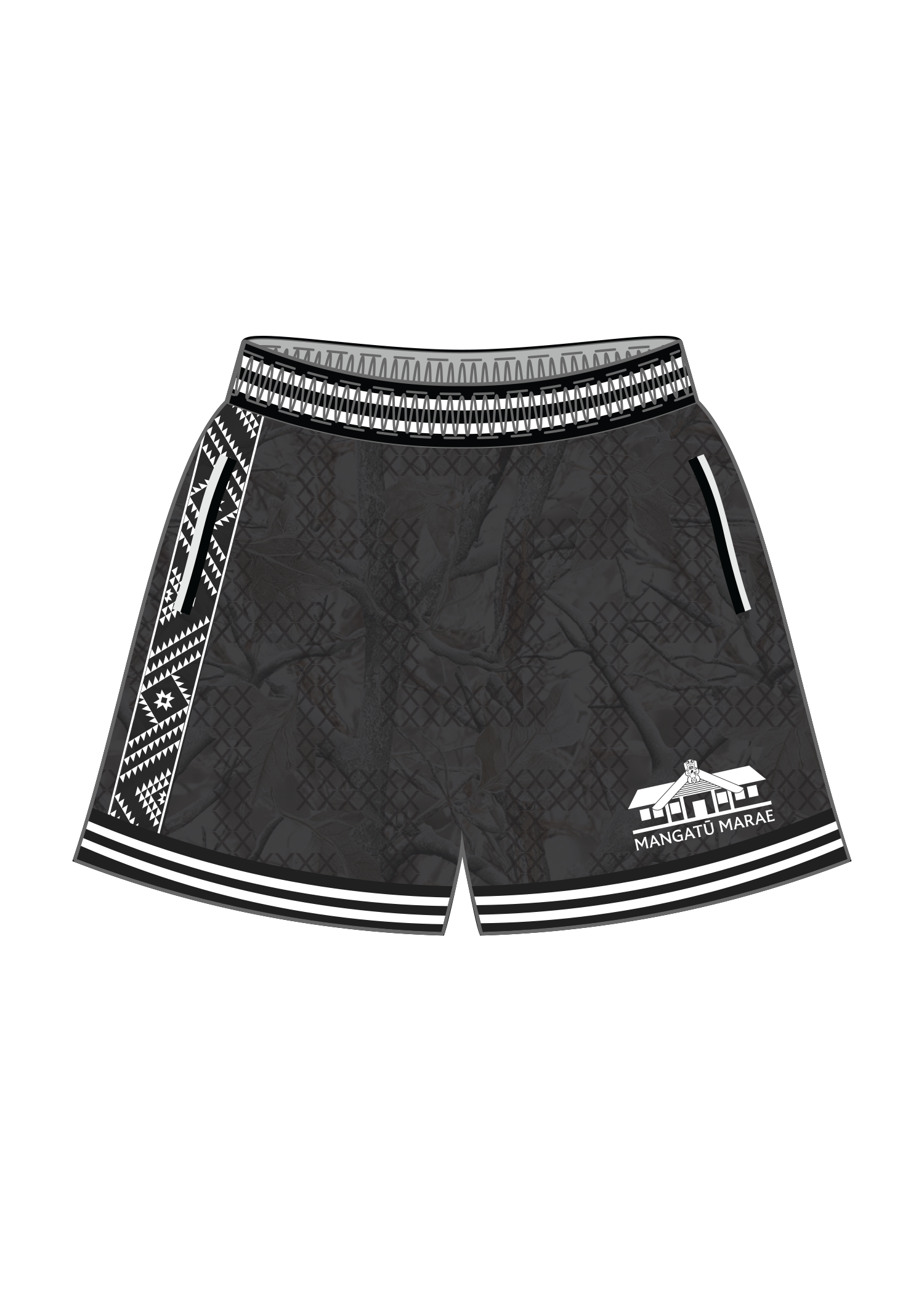 Mangatū Marae - Pandemic Shorts (Grey)