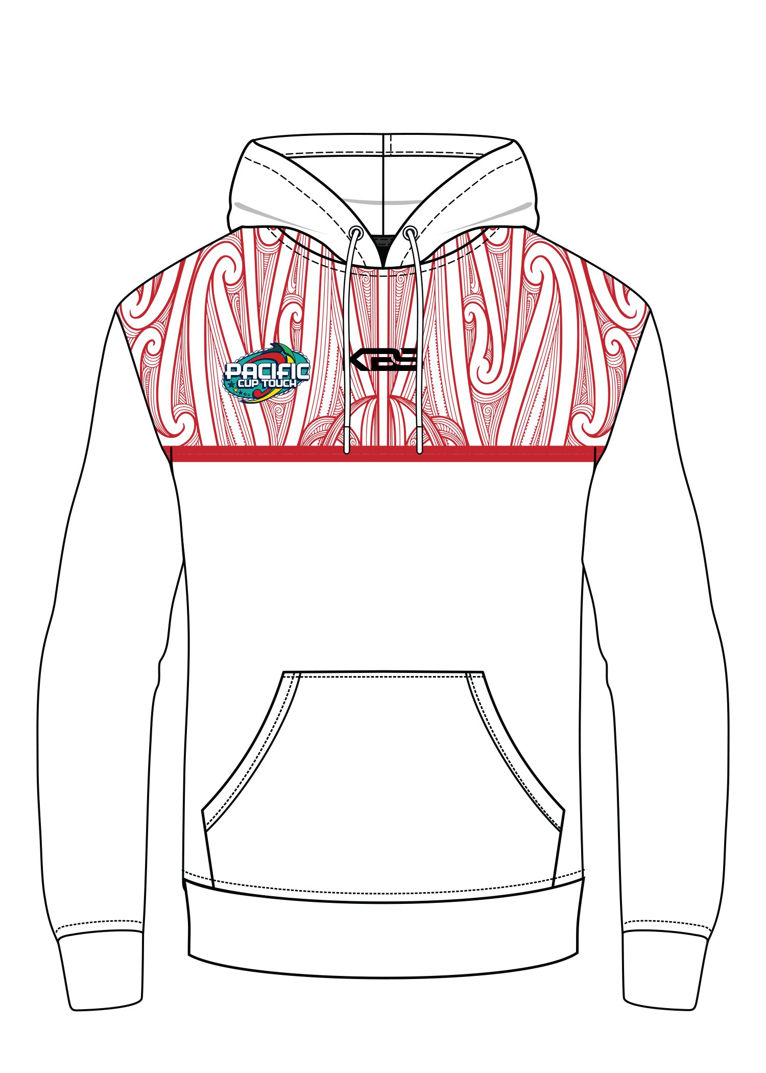 Nga Wai Rau  (Waiariki) - Hybrid Hoodie