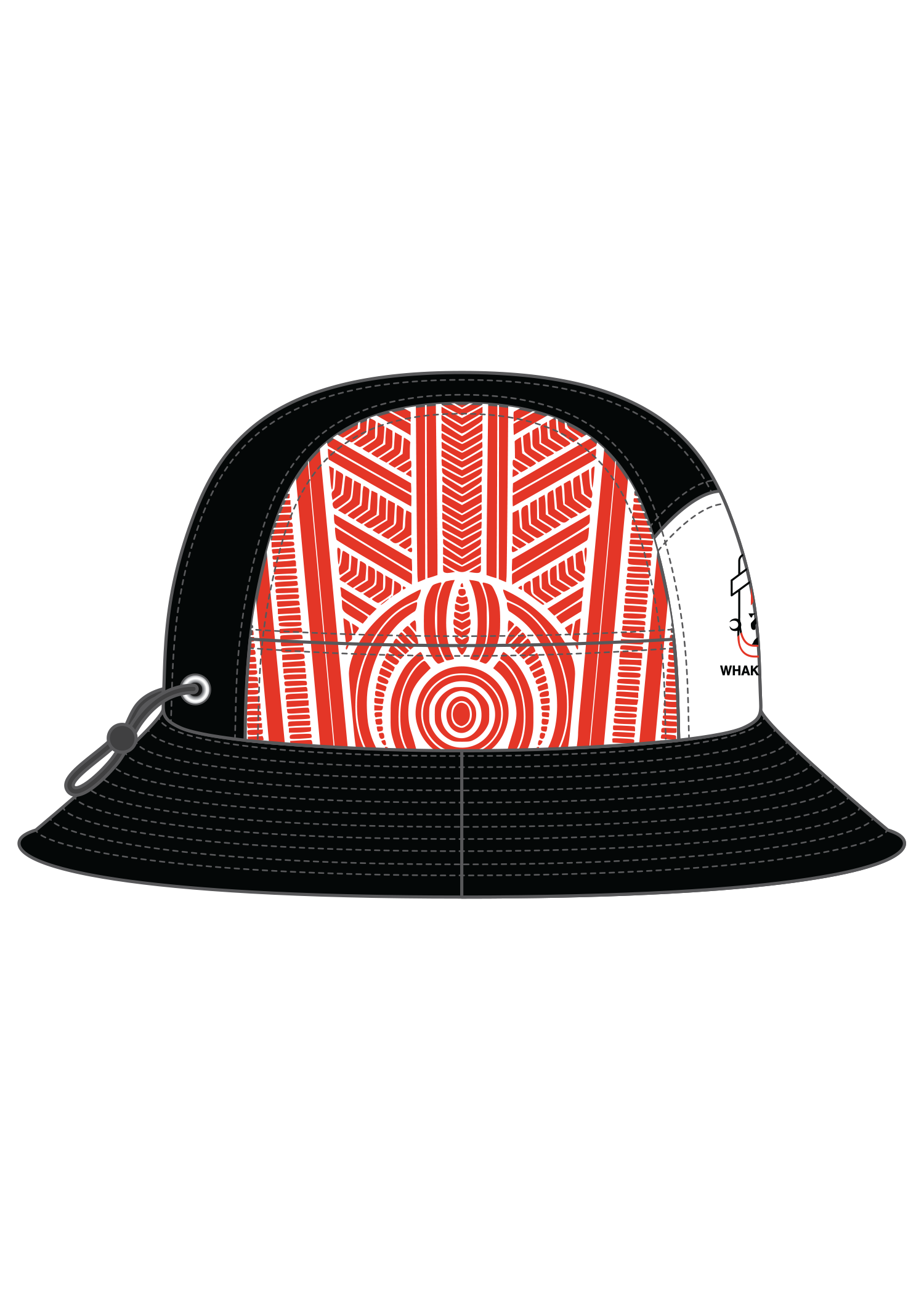 Whakarewarewa - Bucket Hat (Red)