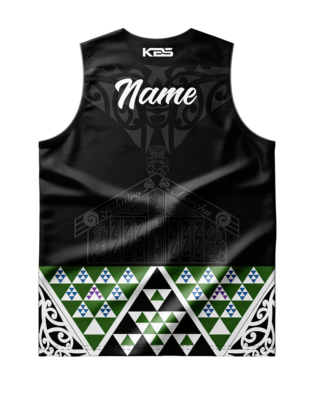 Hikairo-Morehu - Singlet (Black)