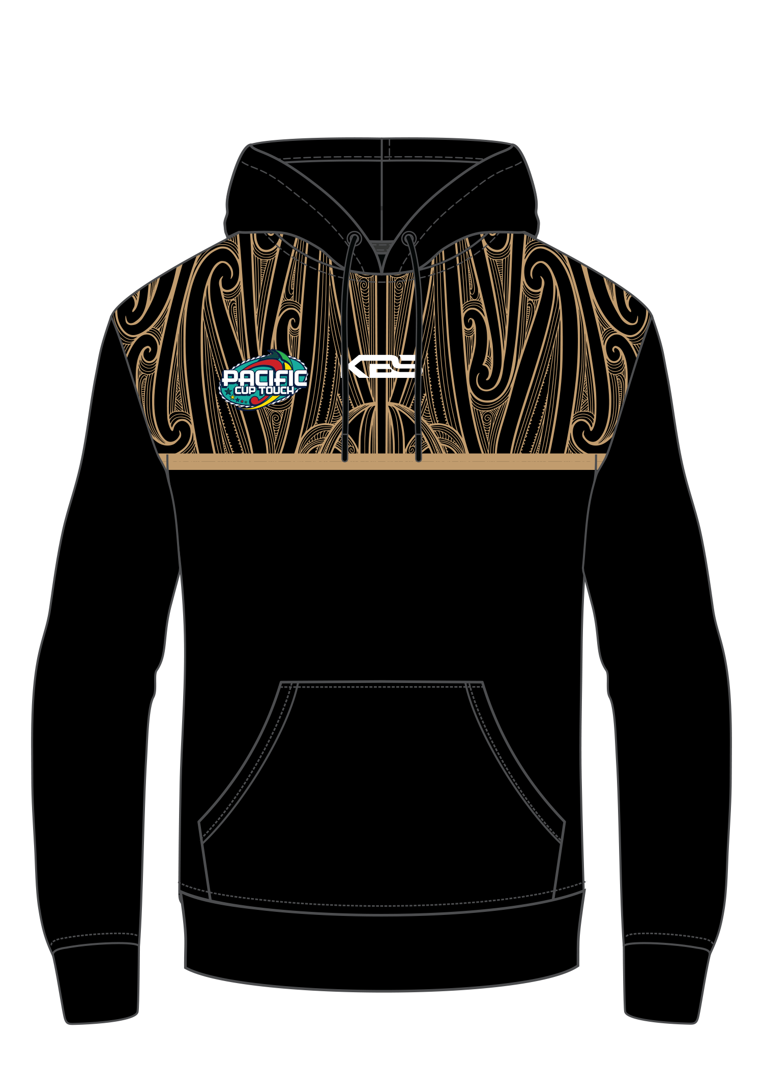 Nga Wai Rau (Waikato/Tainui) - Hybrid Hoodie