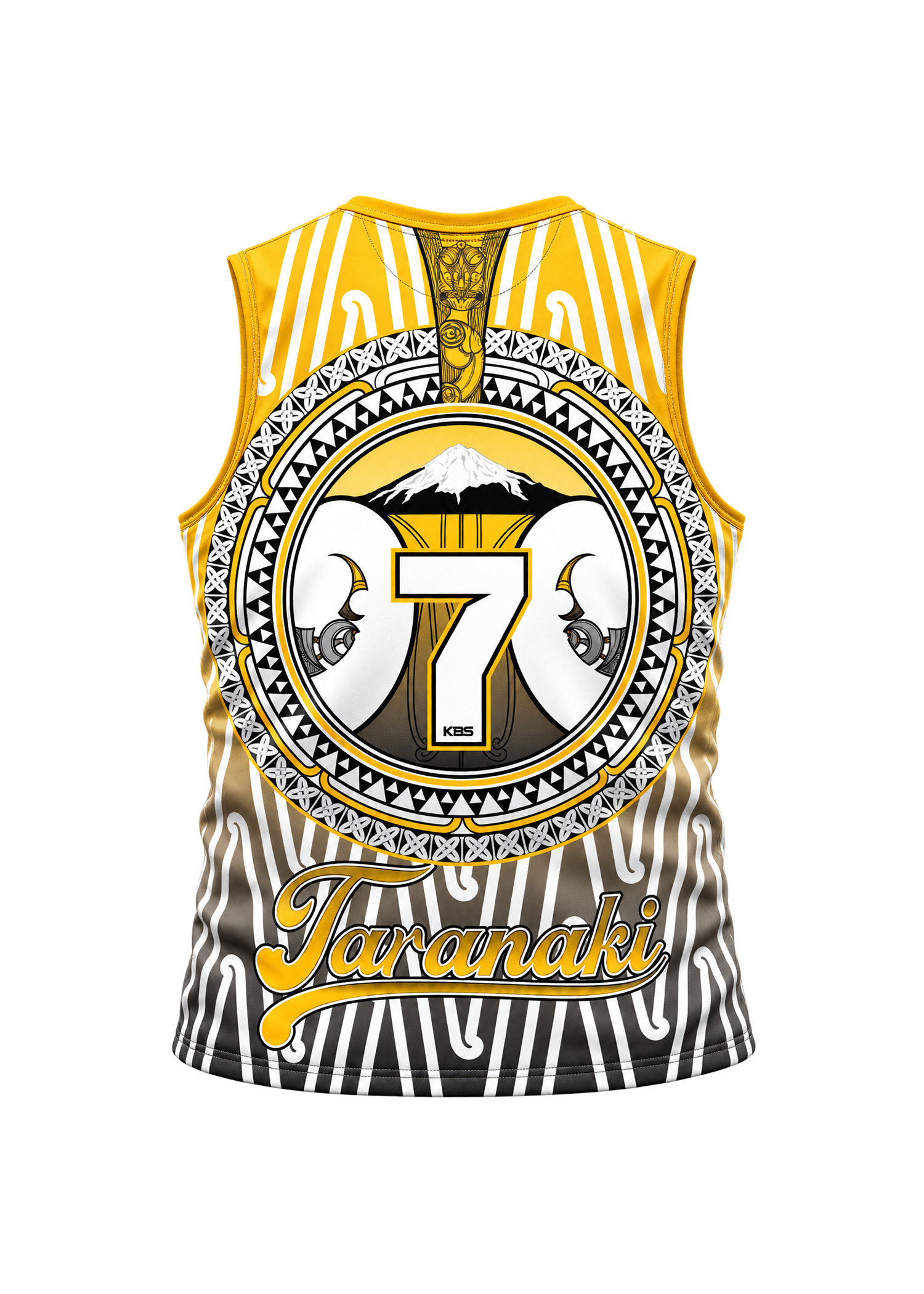Taranaki Touch - N-Line Singlet (Yellow)
