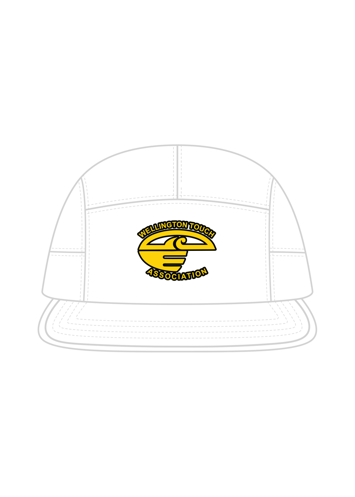 Wellington Touch - 8 Panel Cap (White)